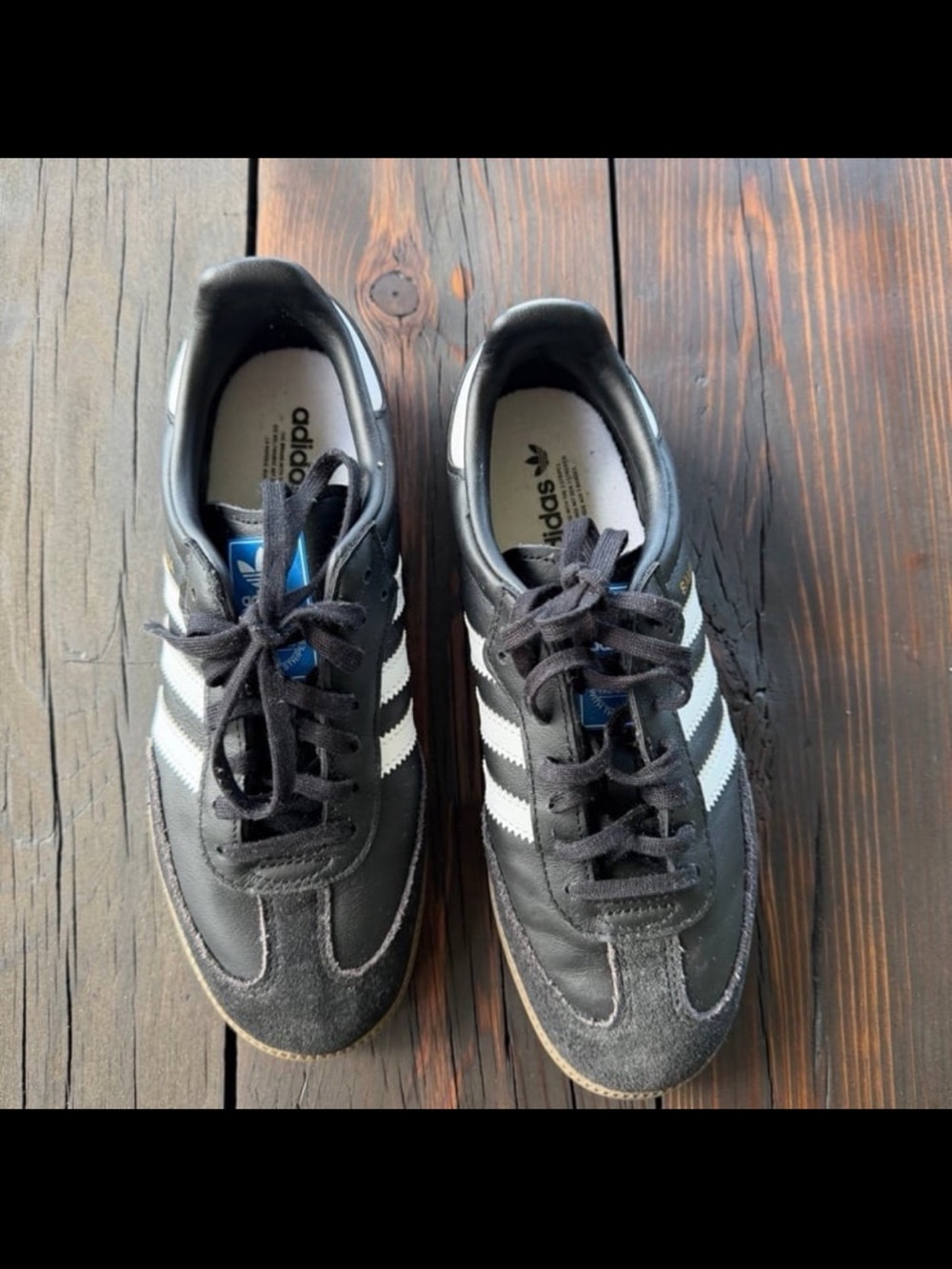 Adidas Samba Classic Black White Leather Sneakers
